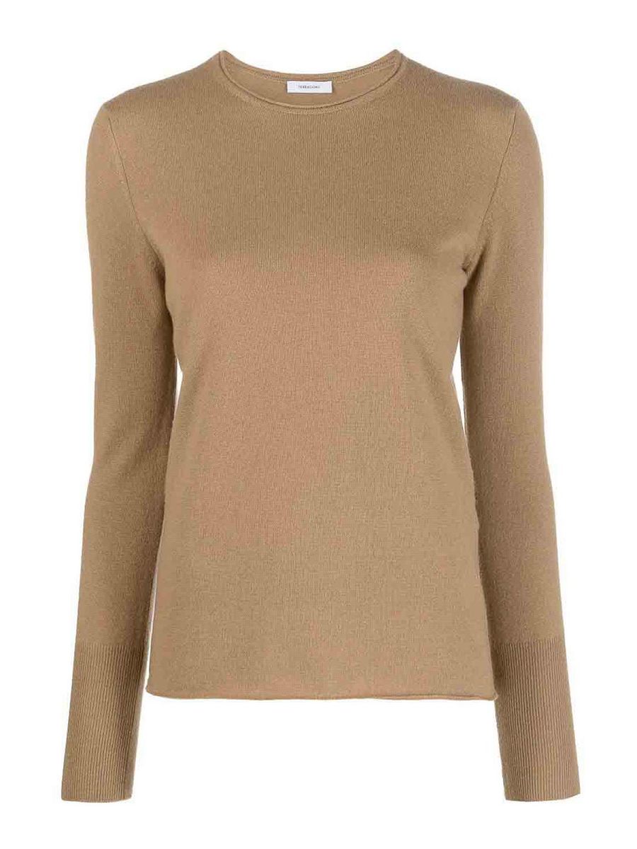 Ferragamo Pull Col Rond - Beige