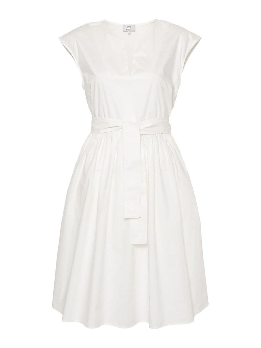 Woolrich Robe Au Genou - Blanc