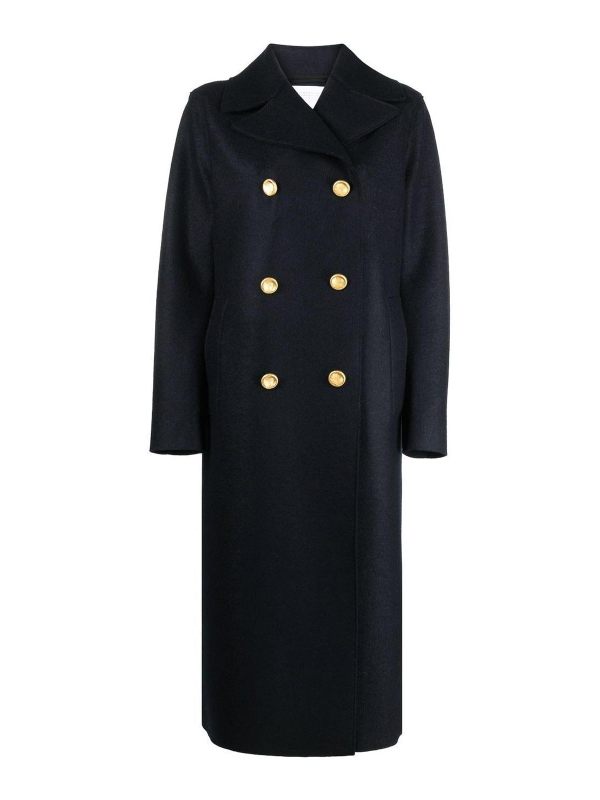 Harris Wharf London Manteau Court - Bleu Foncé