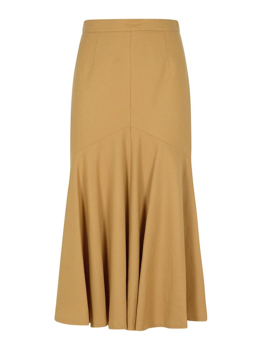 Patou Jupe Midi - Beige