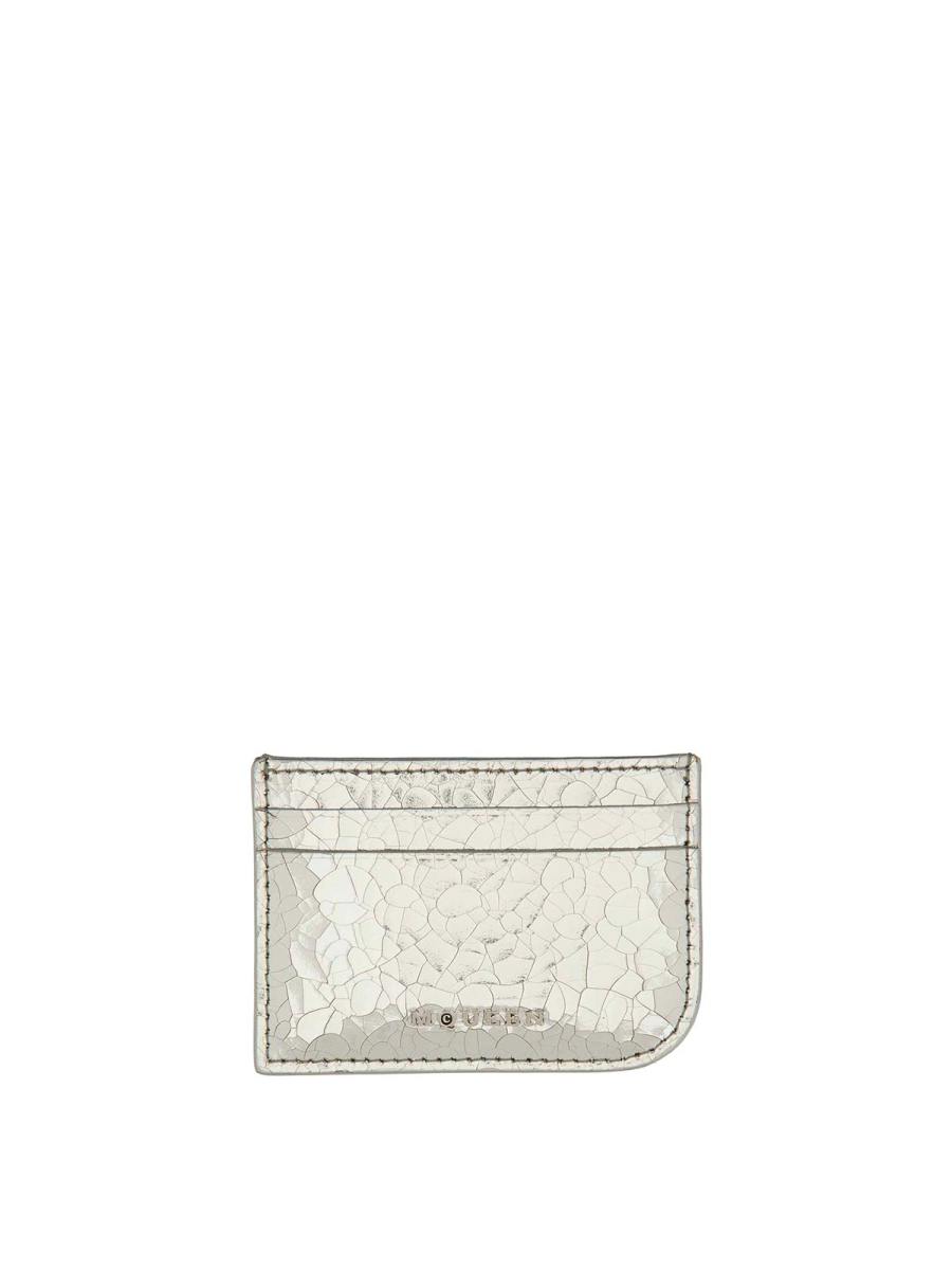 Alexander Mcqueen Portefeuilles - Argent