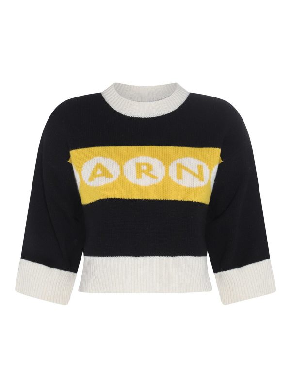Marni Pull Col Rond - Noir
