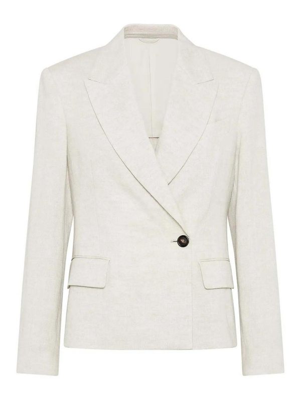 Brunello Cucinelli Blazer - Blanc