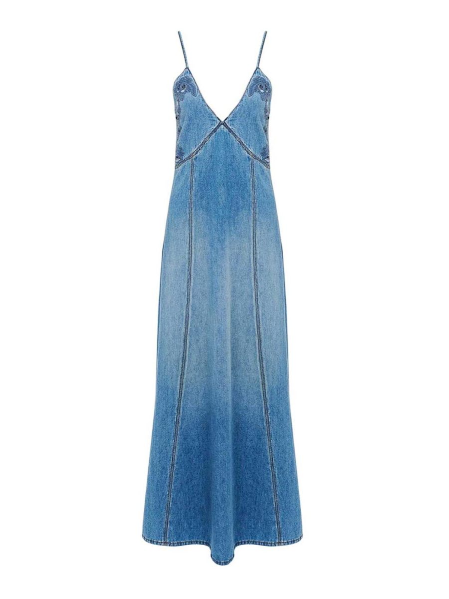 Chloe' Robe De Soirée - Bleu