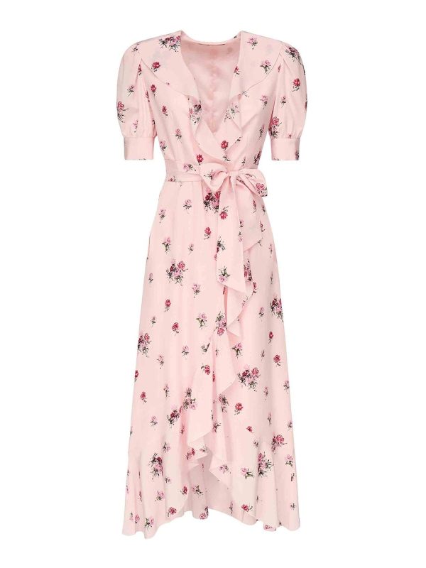 Alessandra Rich Robe Au Genou - Couleur Chair