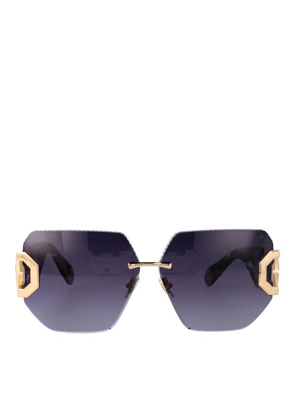 Philipp Plein Lunettes De Soleil - Bleu