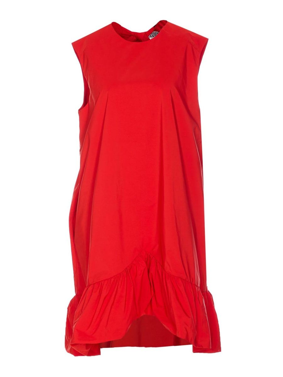 Essentiel Antwerp Robe Au Genou - Rouge