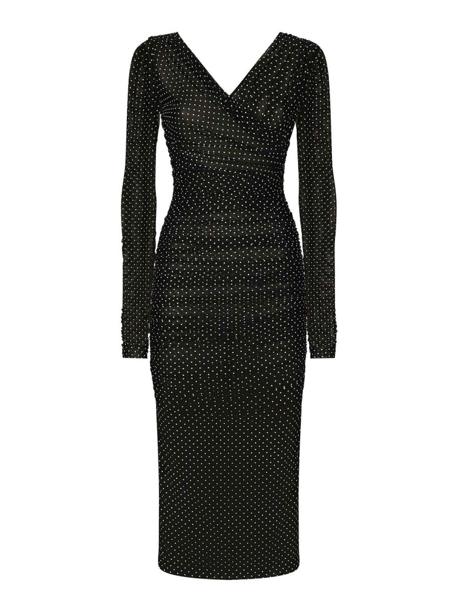 Dolce & Gabbana Robe Au Genou - Noir