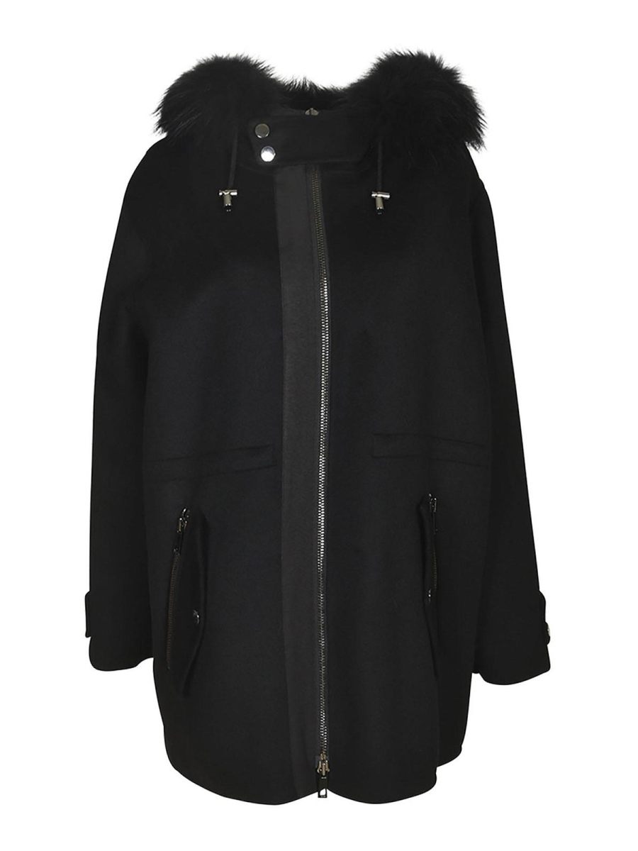 P. A.R. O.S. H. Manteau Court - Noir