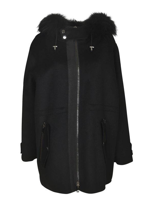 P. A.R. O.S. H. Manteau Court - Noir
