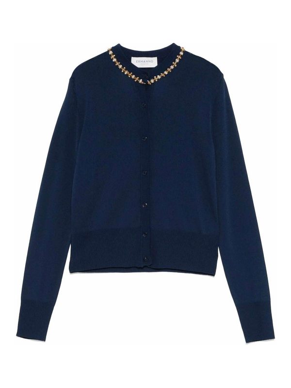 Ermanno Firenze Cardigan - Bleu