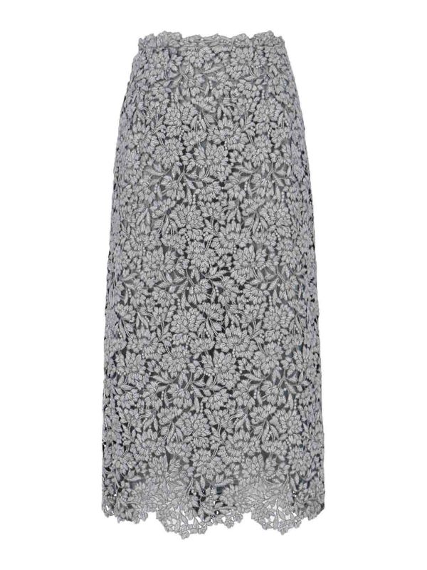 Ermanno Scervino Jupe Midi - Gris