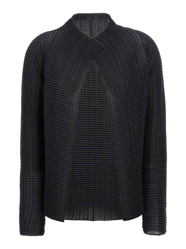 Pleats Please Issey Miyake Cardigan - Noir