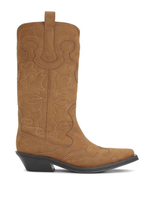 Ganni Bottes - Marron