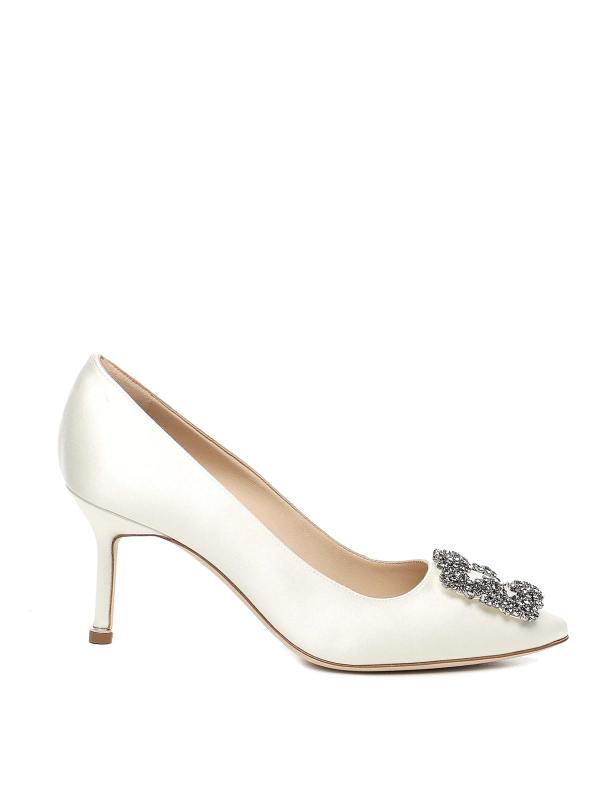 Manolo Blahnik Chaussures À Talon - Blanc