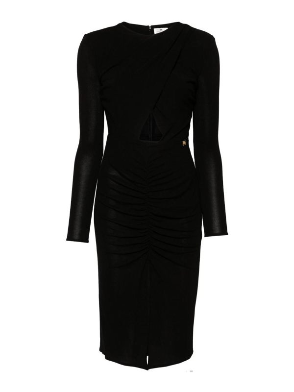 Elisabetta Franchi Robe Au Genou - Noir