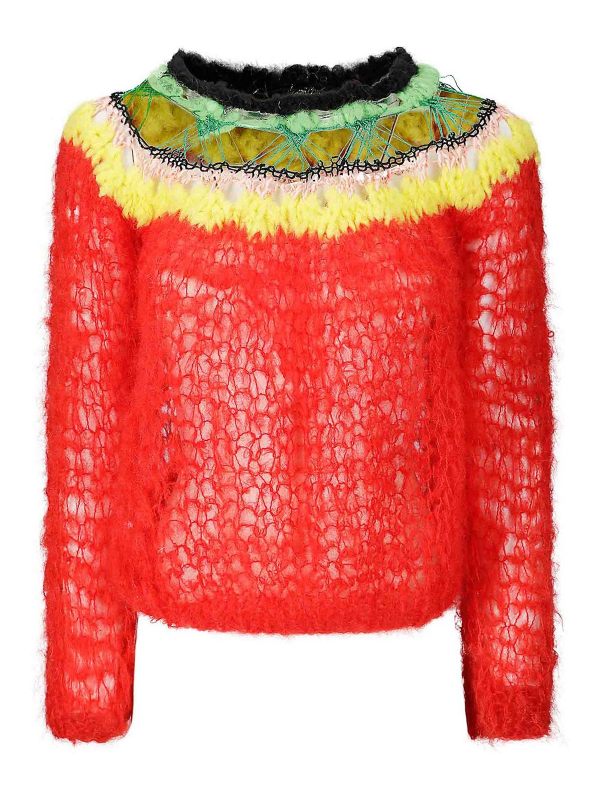 Gudrun & Gudrun Pull Col Rond - Rouge