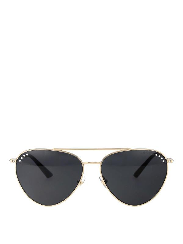 Jimmy Choo Lunettes De Soleil - Or
