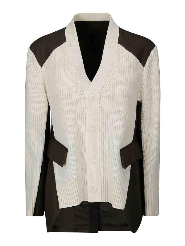 Sacai Cardigan - Blanc