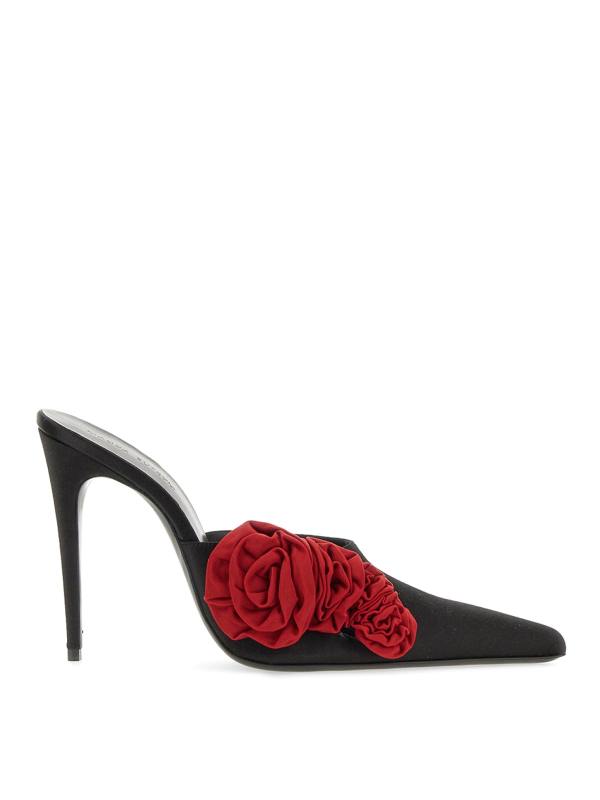 Magda Butrym Mules - Pointed Sabot With Flower