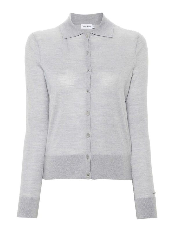 Calvin Klein Pull Col Rond - Gris