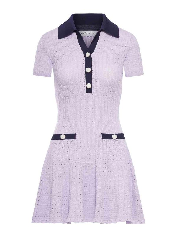 Self Portrait Robe Courte - Rose