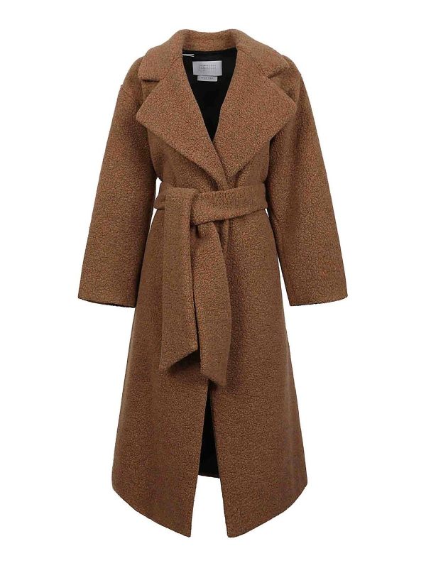 Harris Wharf London Manteau Court - Marron