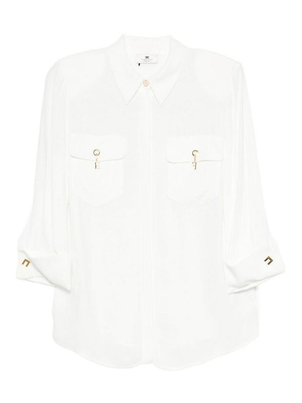 Elisabetta Franchi Chemise - Blanc