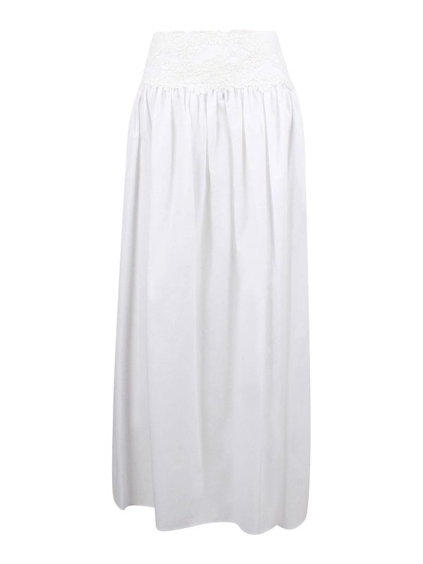 Ermanno Scervino Jupe Longue - Blanc