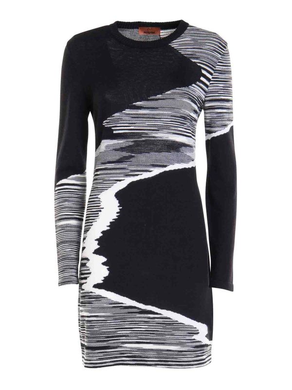 Missoni Robe Au Genou - Noir
