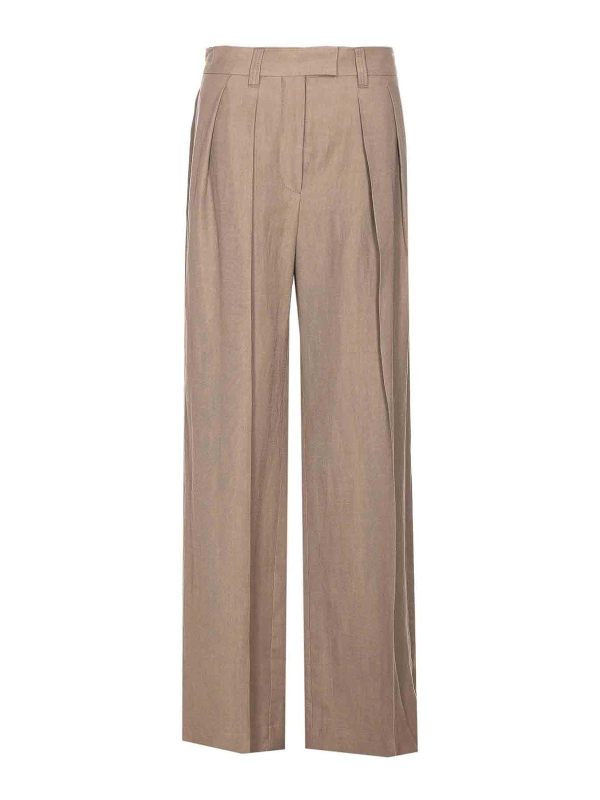 Brunello Cucinelli Pantalons Décontractés - Beige