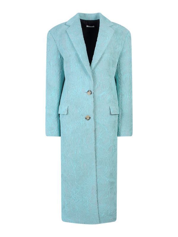 Krizia Manteau Au Genou - Bleu