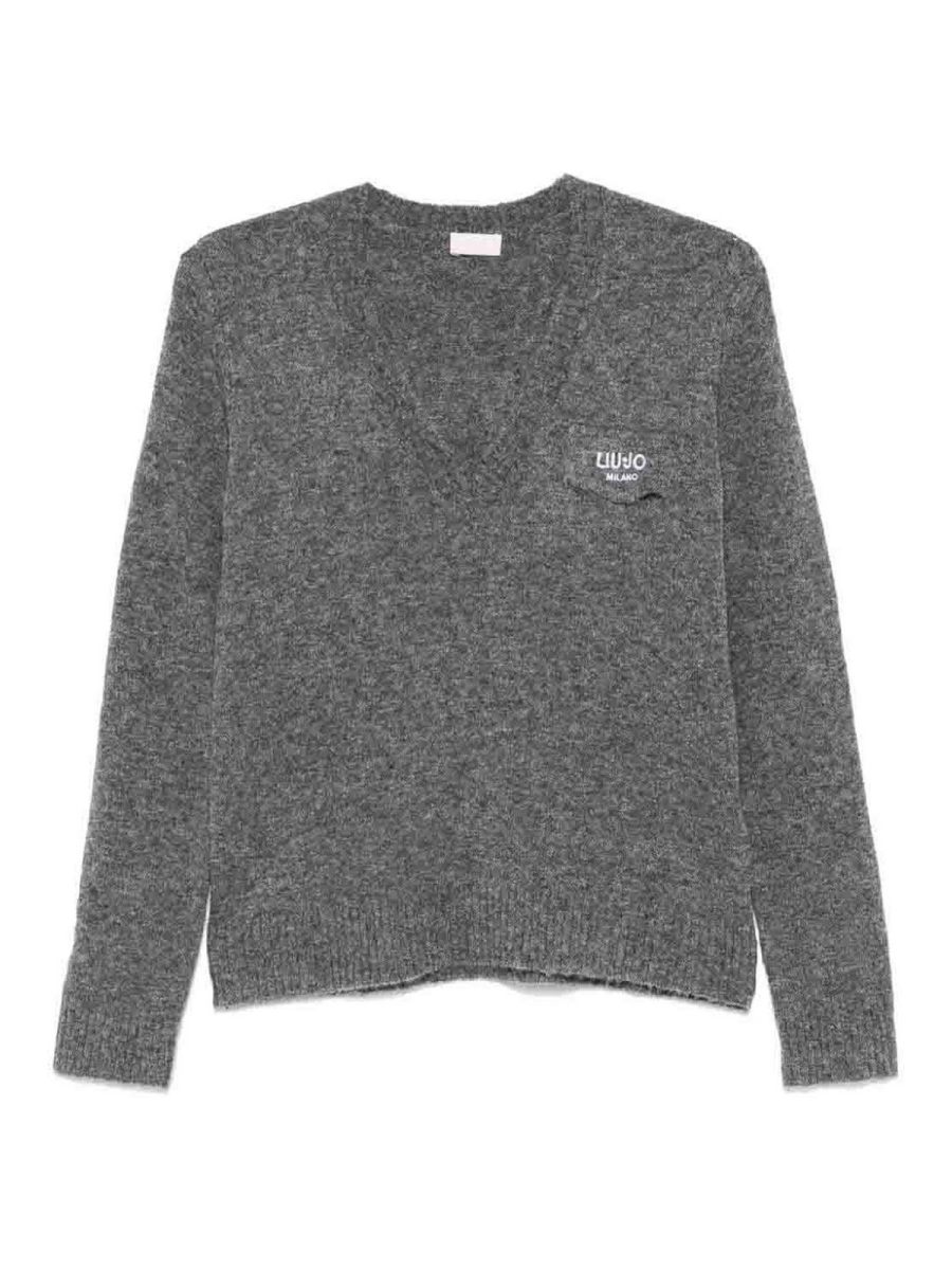 Liu Jo Pull Col Rond - Gris