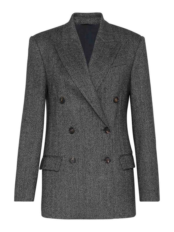 Brunello Cucinelli Blazer Couturier - Gris
