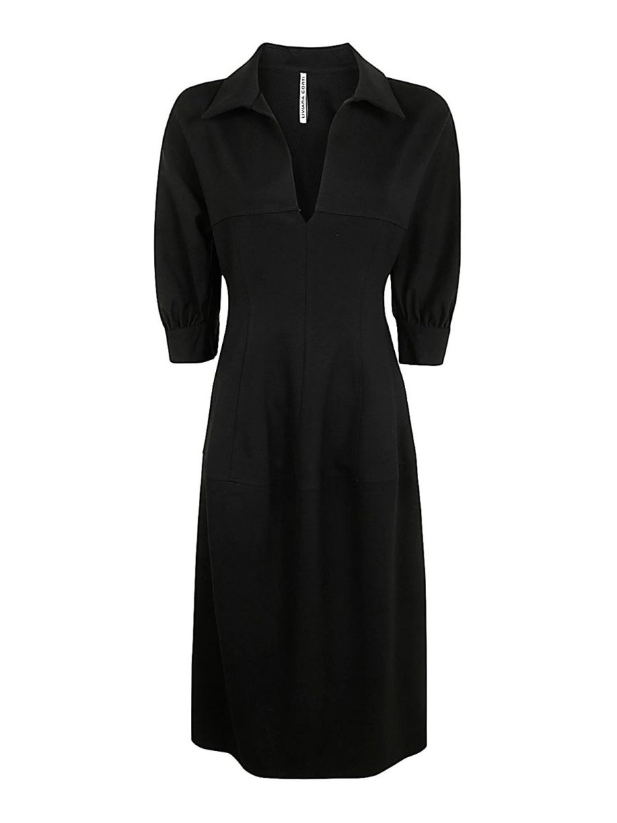 Liviana Conti Robe Au Genou - Noir