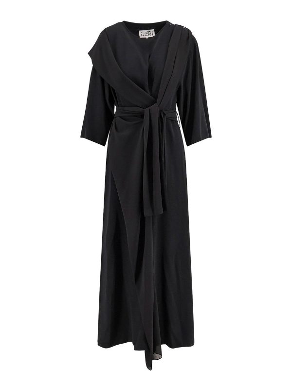 MM6 Maison Margiela Robe Au Genou - Noir
