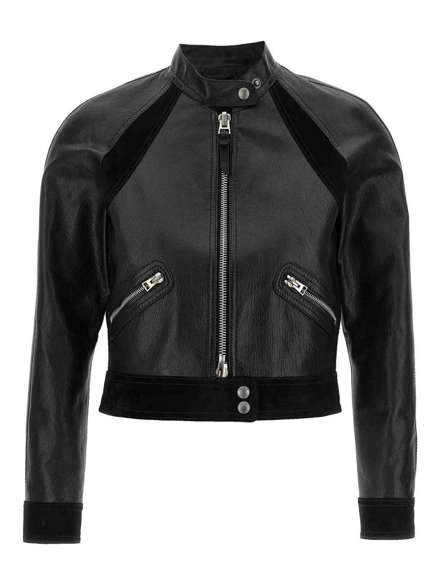 Tom Ford Blouson En Cuir - Noir