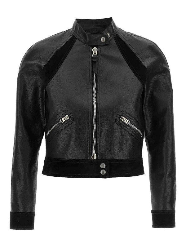 Tom Ford Blouson En Cuir - Noir