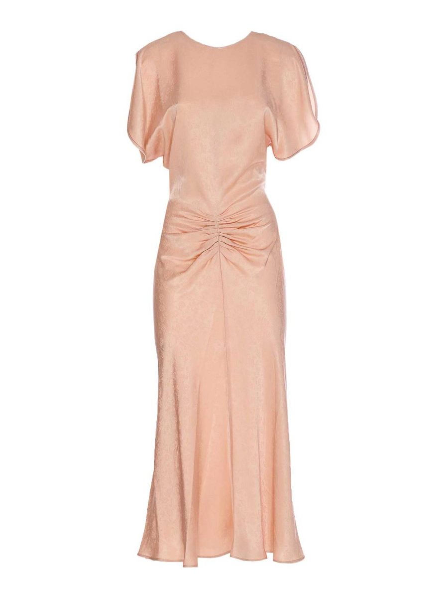 Victoria Beckham Maxi Robe - Couleur Chair