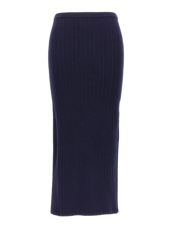 Alessandra Rich Jupe Midi - Bleu
