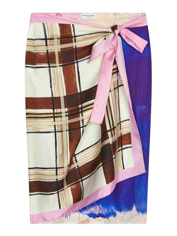 Dries Van Noten Jupe Midi - Multicolor