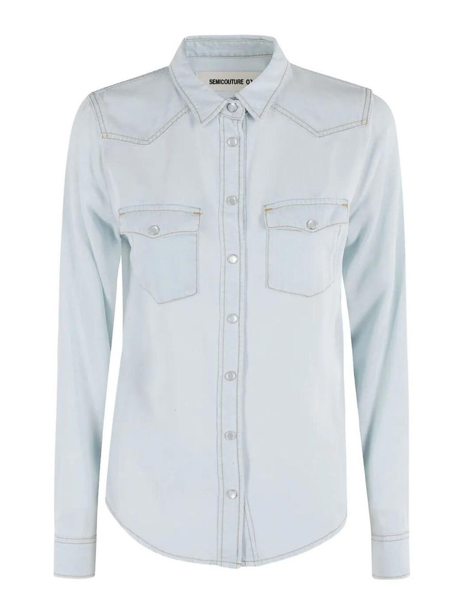 Semicouture Chemise - Bleu Clair