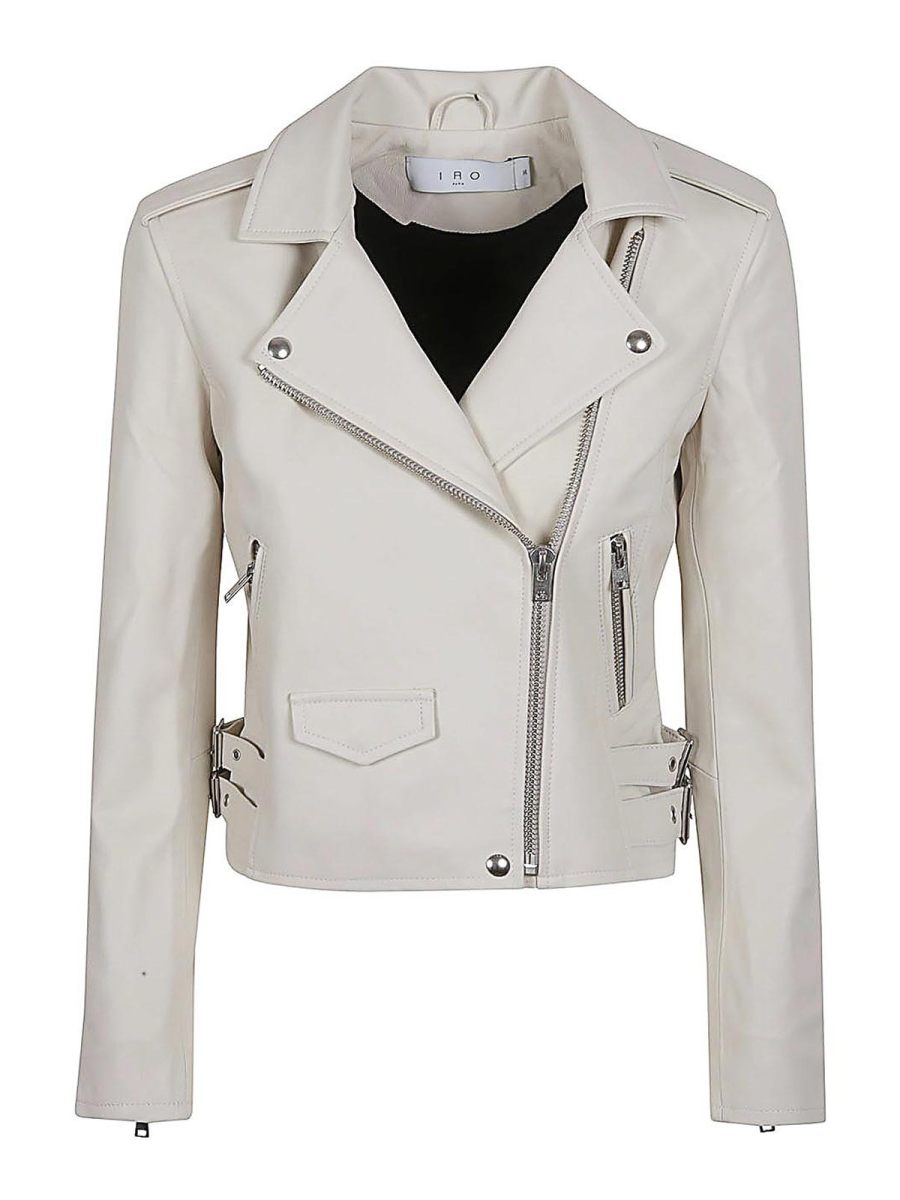 Iro Blouson En Cuir - Blanc