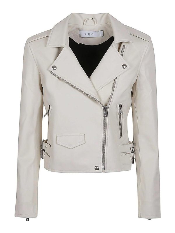Iro Blouson En Cuir - Blanc
