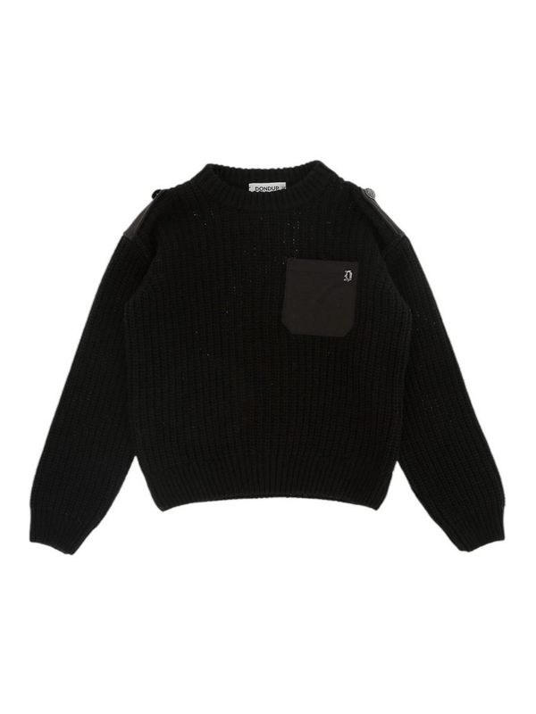 Dondup Pull Col Bateau - Noir