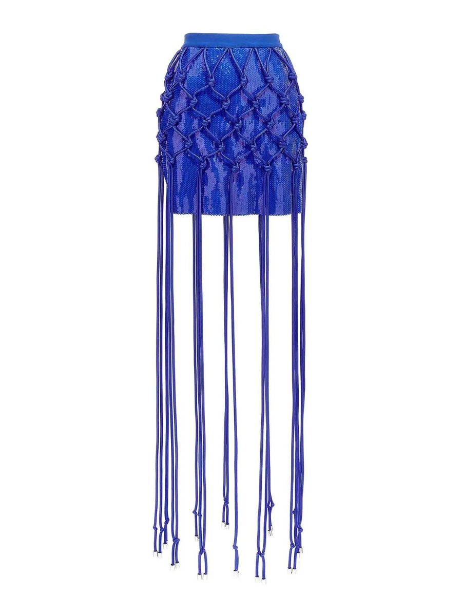 David Koma Mini Jupe - Bleu