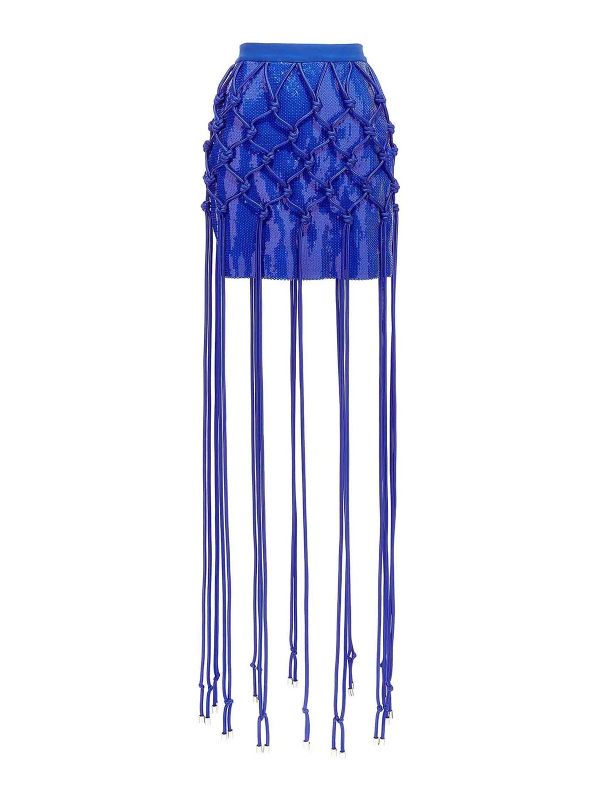 David Koma Mini Jupe - Bleu