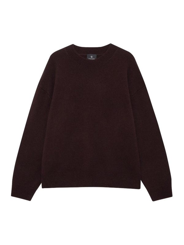 Anine Bing Pull Col Rond - Marron