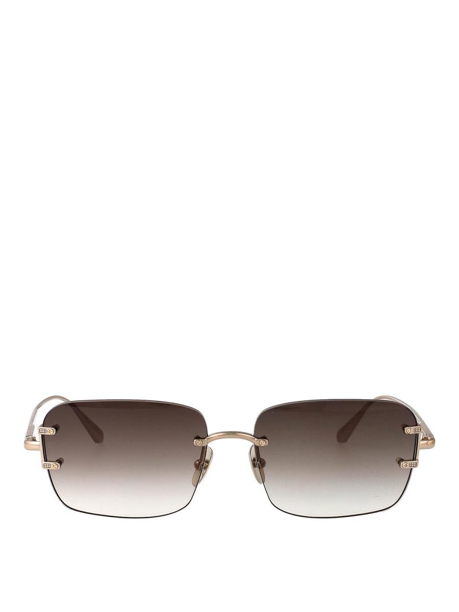 Linda Farrow Lunettes De Soleil - Or