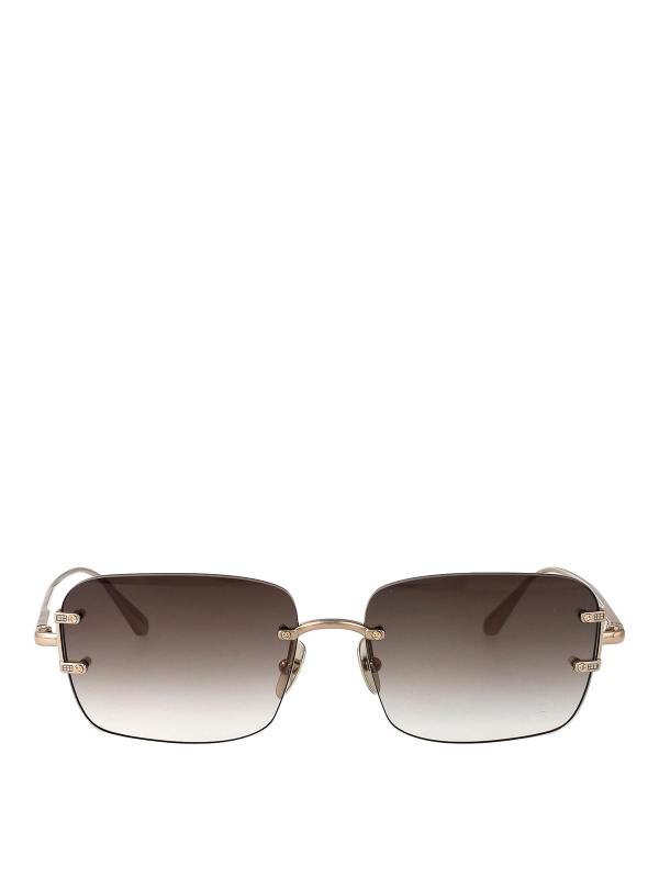Linda Farrow Lunettes De Soleil - Or